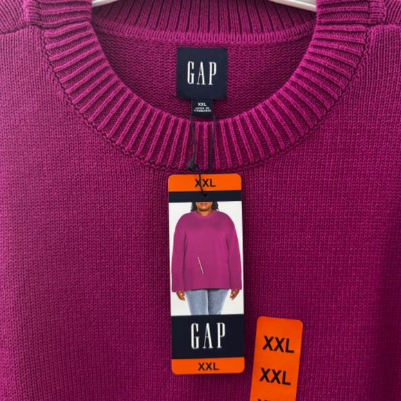 GAP Women's 100% Cotton Sweater Pink Size XXL New with Tags - Picture 6 of 15